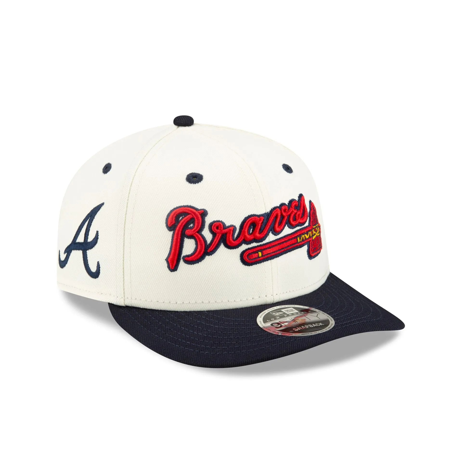 FELT X Atlanta Braves Low Profile 9FIFTY Snapback Hat sold by New Era