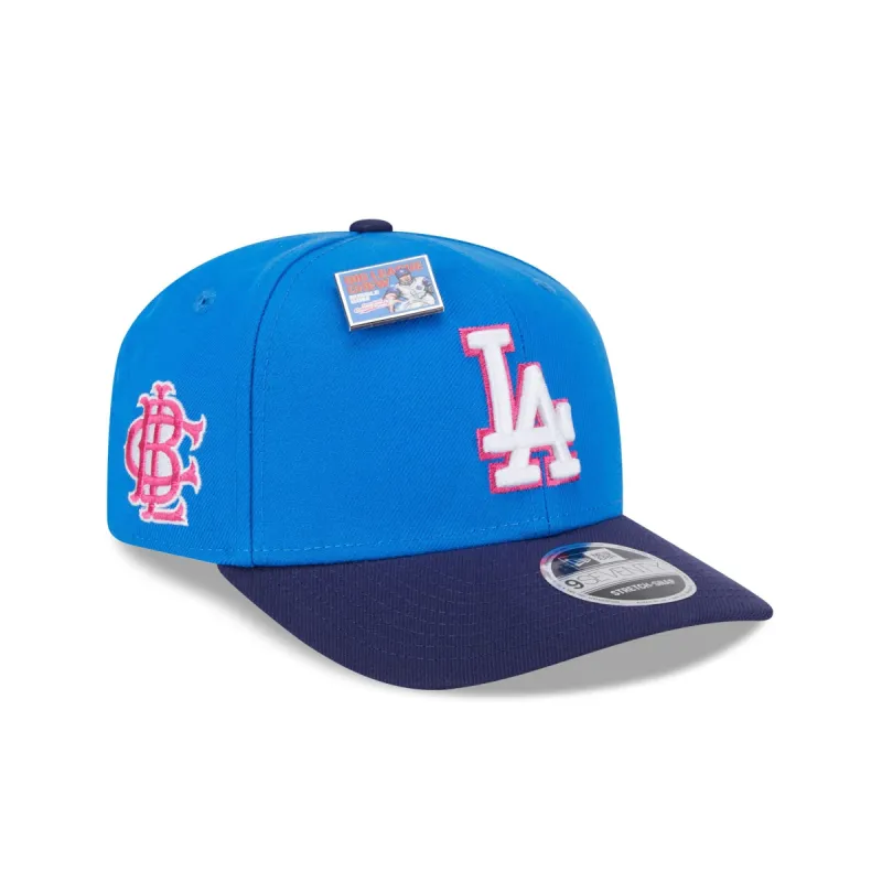 Big League Chew X Los Angeles Dodgers Curveball Cotton Candy 9SEVENTY Stretch-Snap Hat sold by New Era