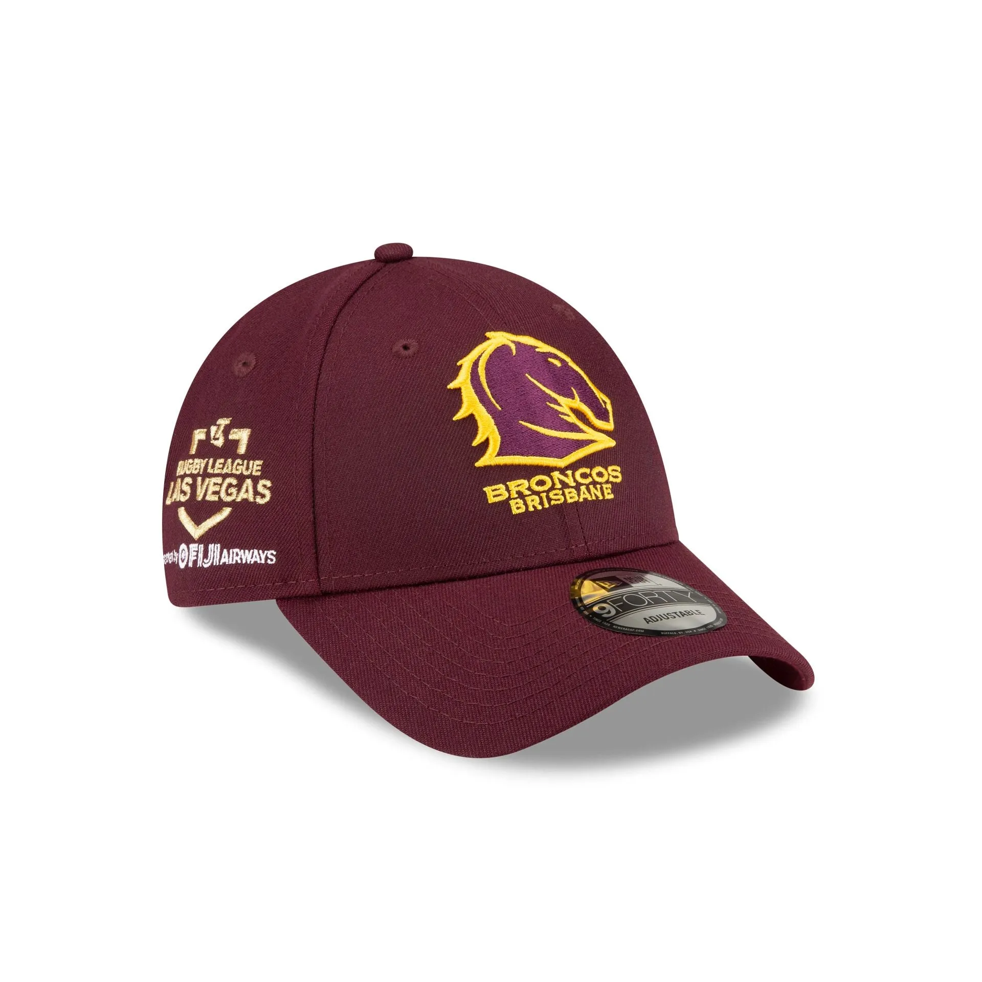 Brisbane Broncos National Rugby League 9FORTY Snapback Hat sold by New Era