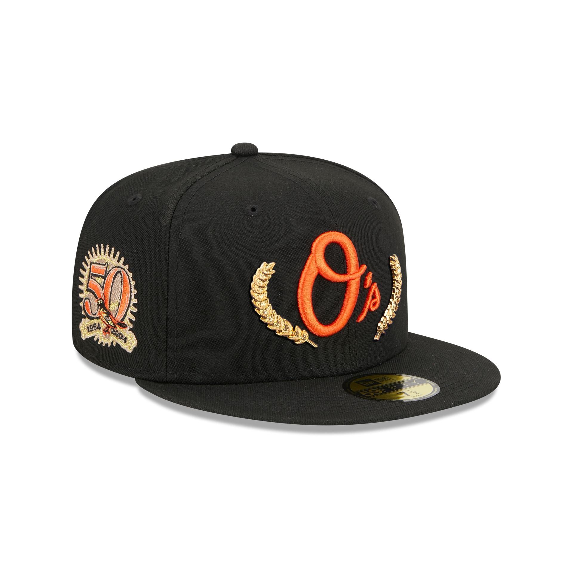 Baltimore Orioles Gold Leaf 59FIFTY Fitted Hat sold by New Era