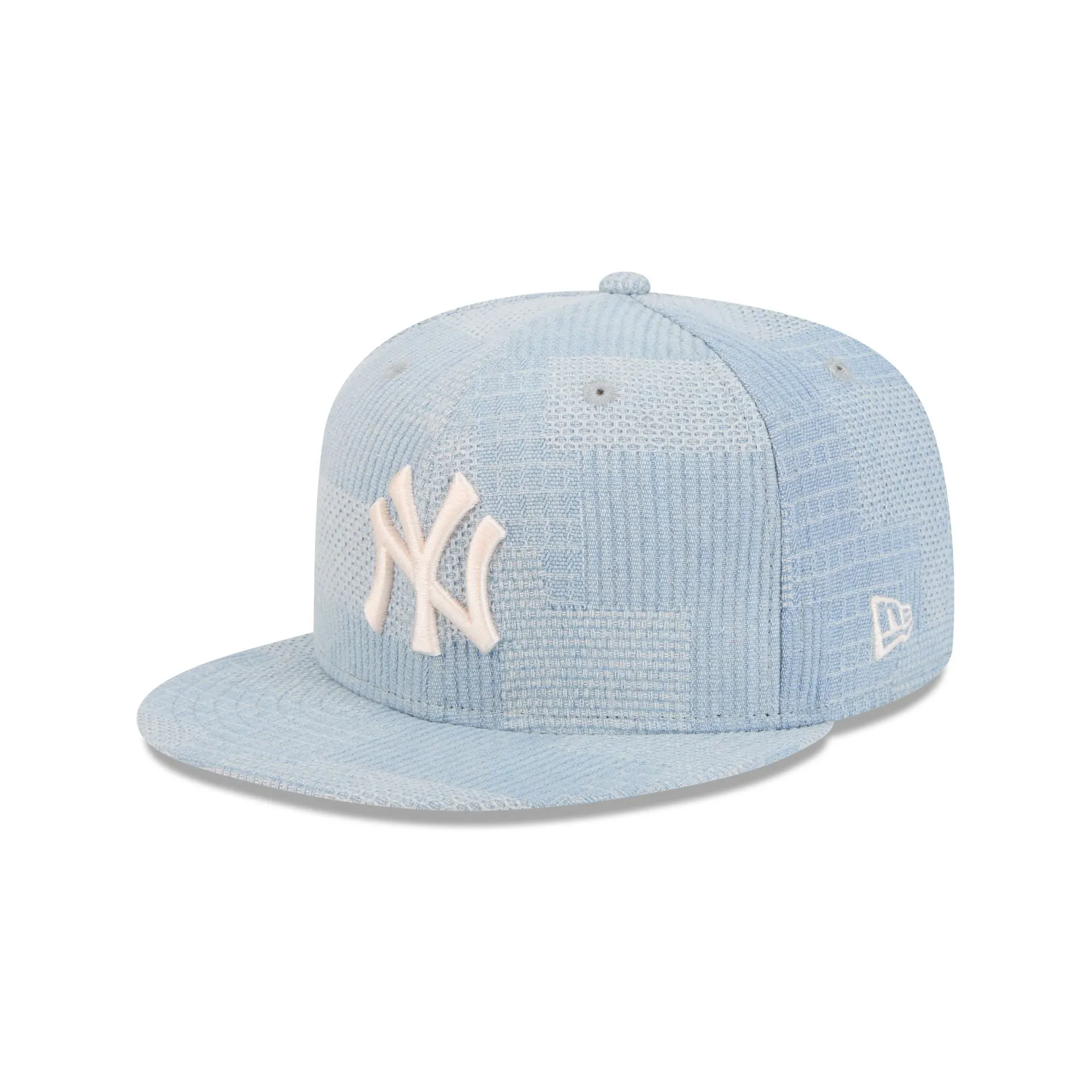 New York Yankees Denim Patchwork 9FIFTY Snapback Hat sold by New Era