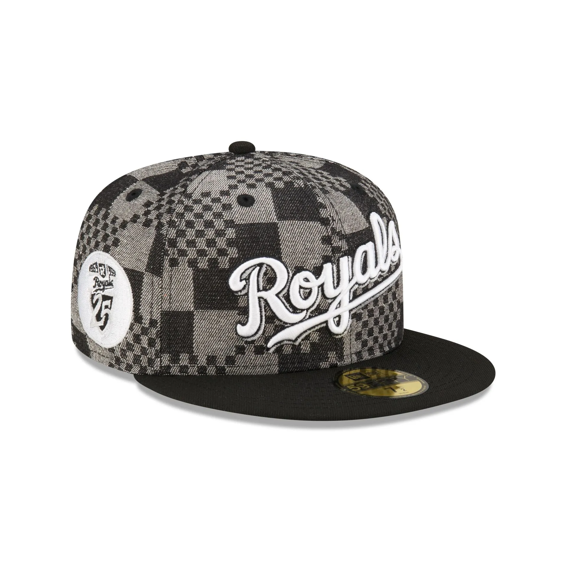 Kansas City Royals Pattern Denim 59FIFTY Fitted Hat sold by New Era