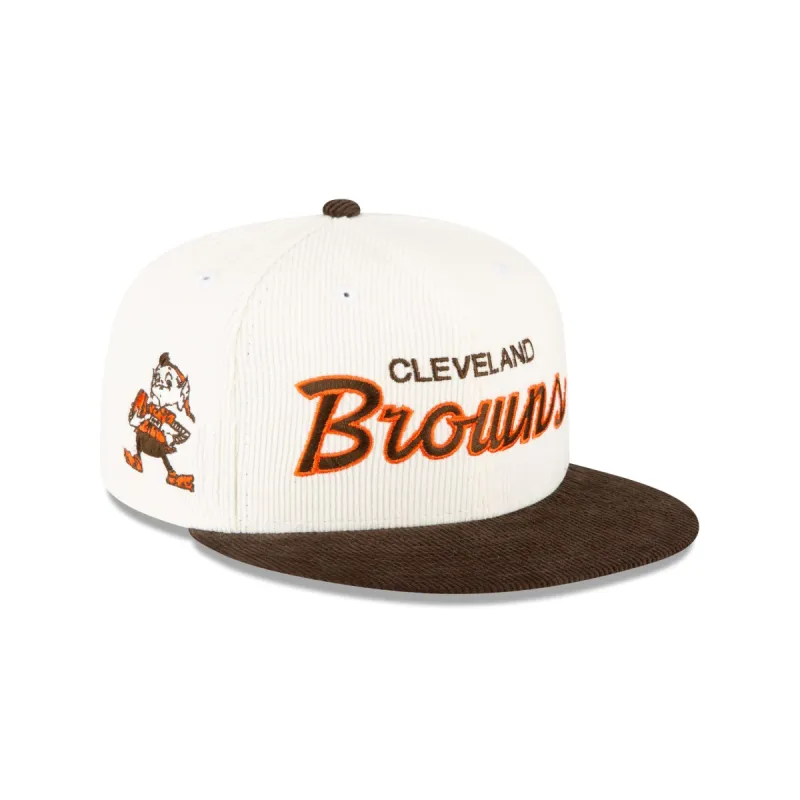 Just Caps Team Cord Cleveland Browns 59FIFTY Fitted Hat sold by New Era
