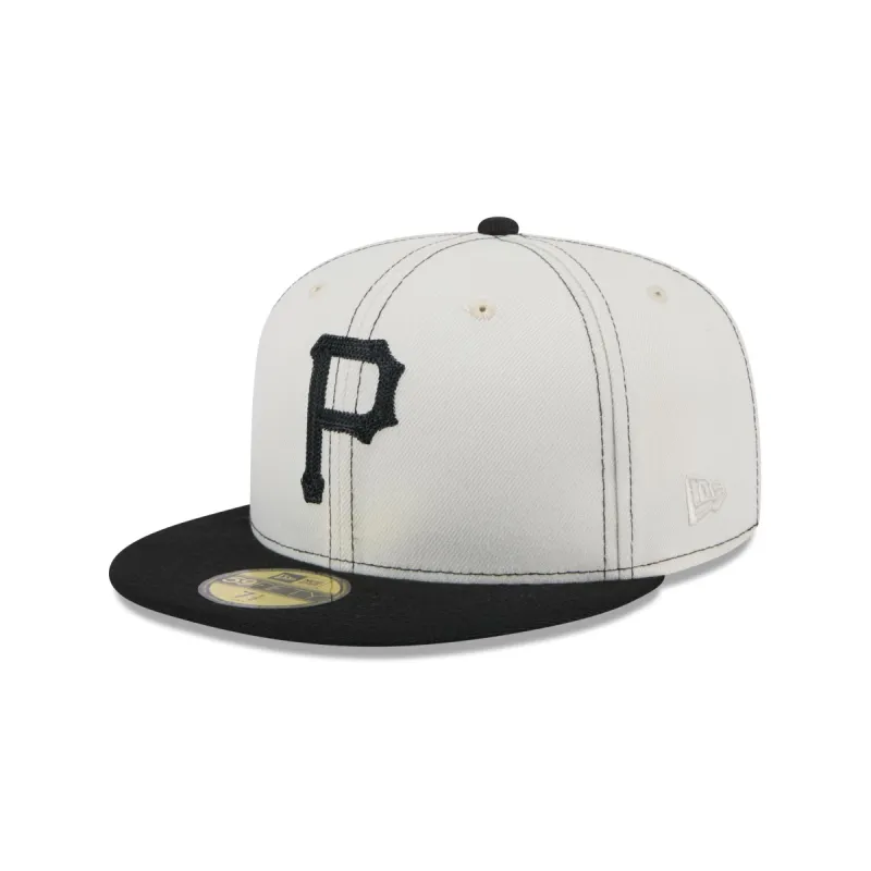 Pittsburgh Pirates Sandy Linen 59FIFTY Fitted Hat sold by New Era