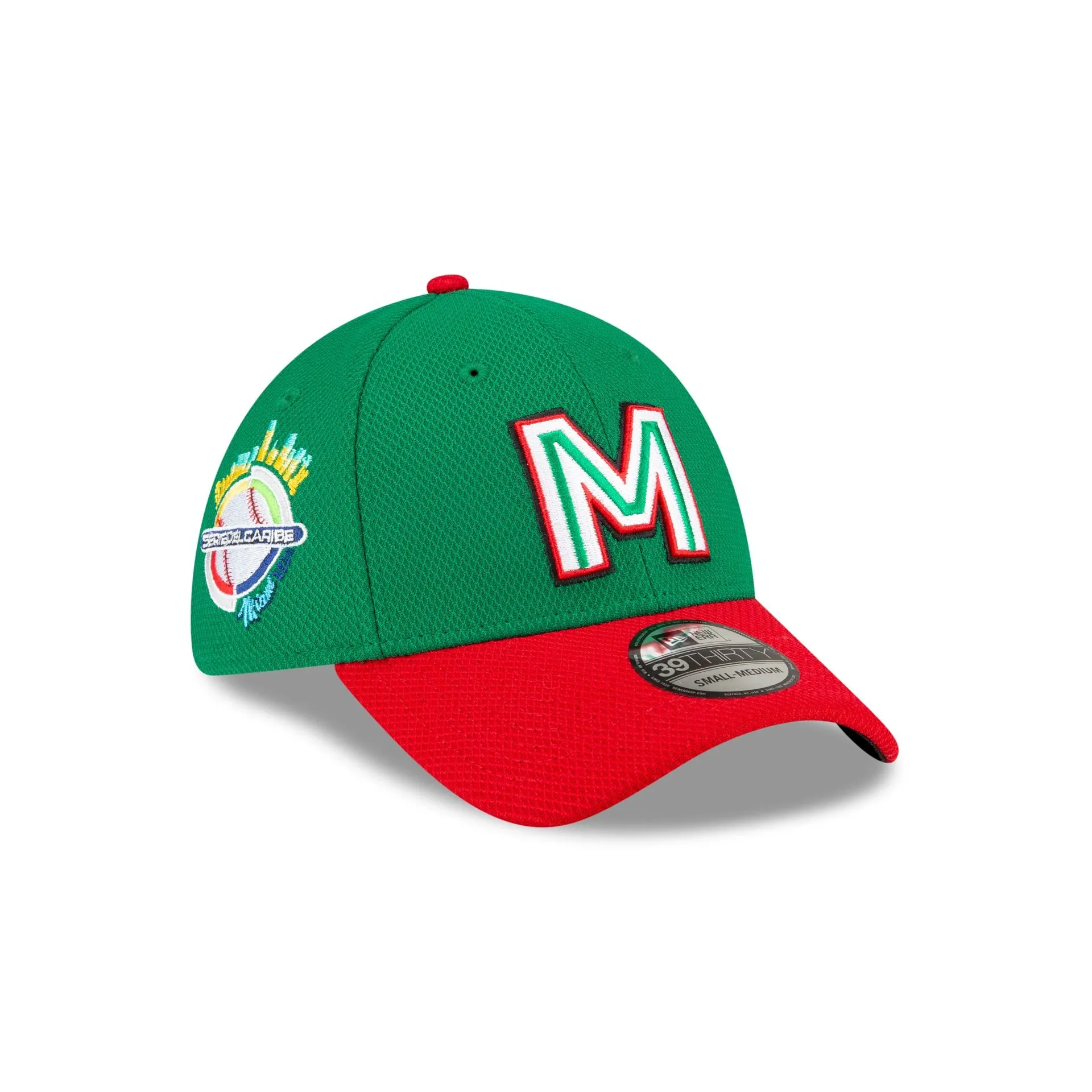 Mexico Baseball 2024 Caribbean Series Green 39THIRTY Stretch Fit Hat sold by New Era