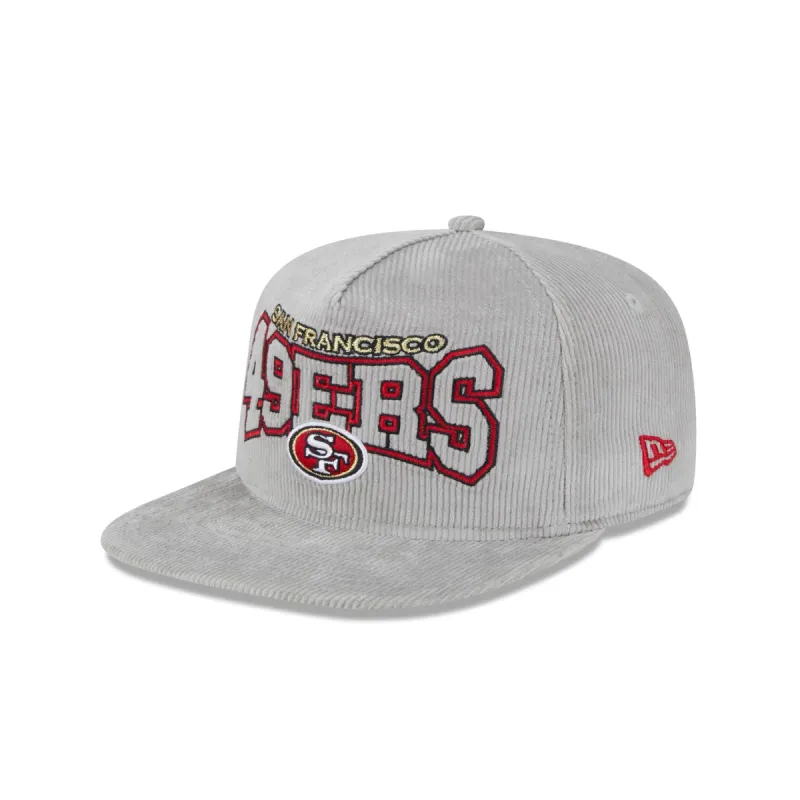 San Francisco 49ers Gray Cord Golfer Hat sold by New Era