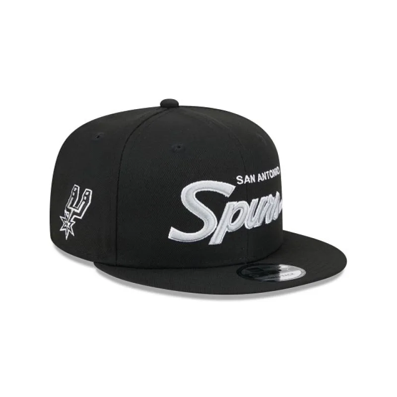 San Antonio Spurs Script 9FIFTY Snapback Hat sold by New Era