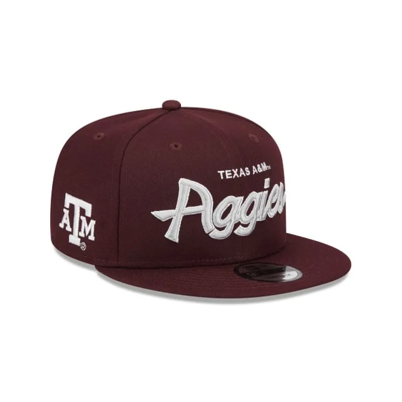 Texas A&M Aggies Script 9FIFTY Snapback Hat sold by New Era
