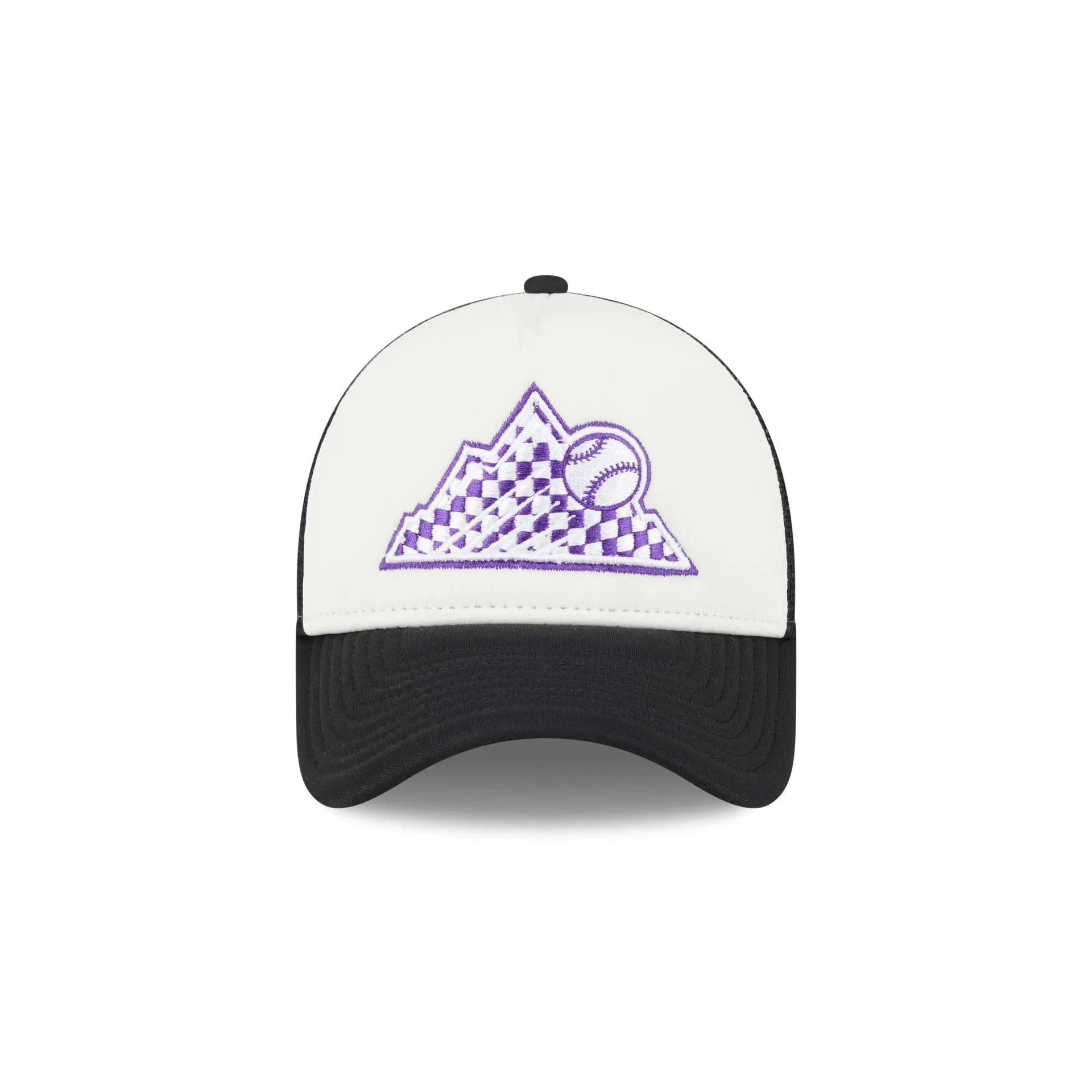 Colorado Rockies Checkered Flag 9FORTY A-Frame Trucker Hat sold by New Era product image thumbnail 2