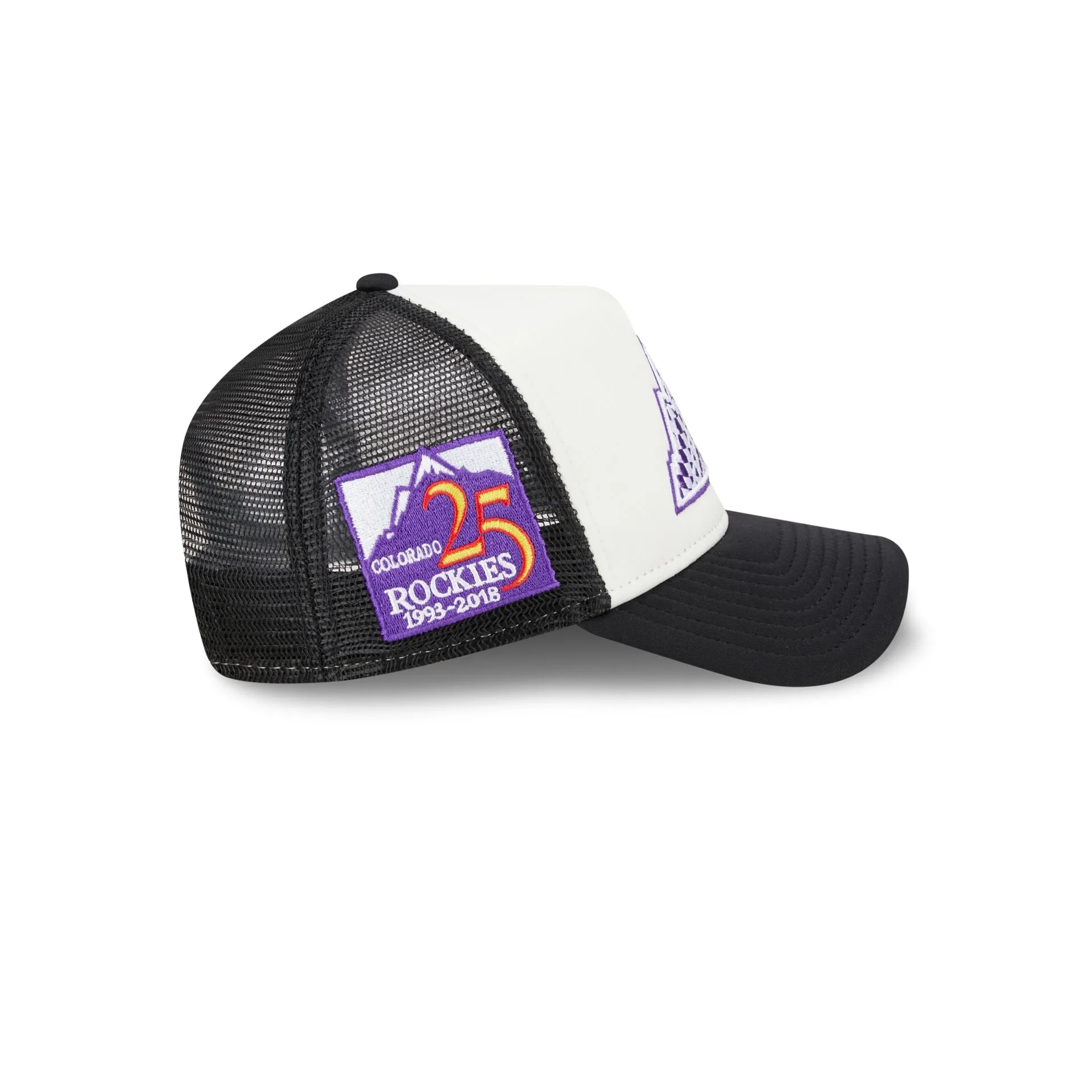 Colorado Rockies Checkered Flag 9FORTY A-Frame Trucker Hat sold by New Era product image thumbnail 4