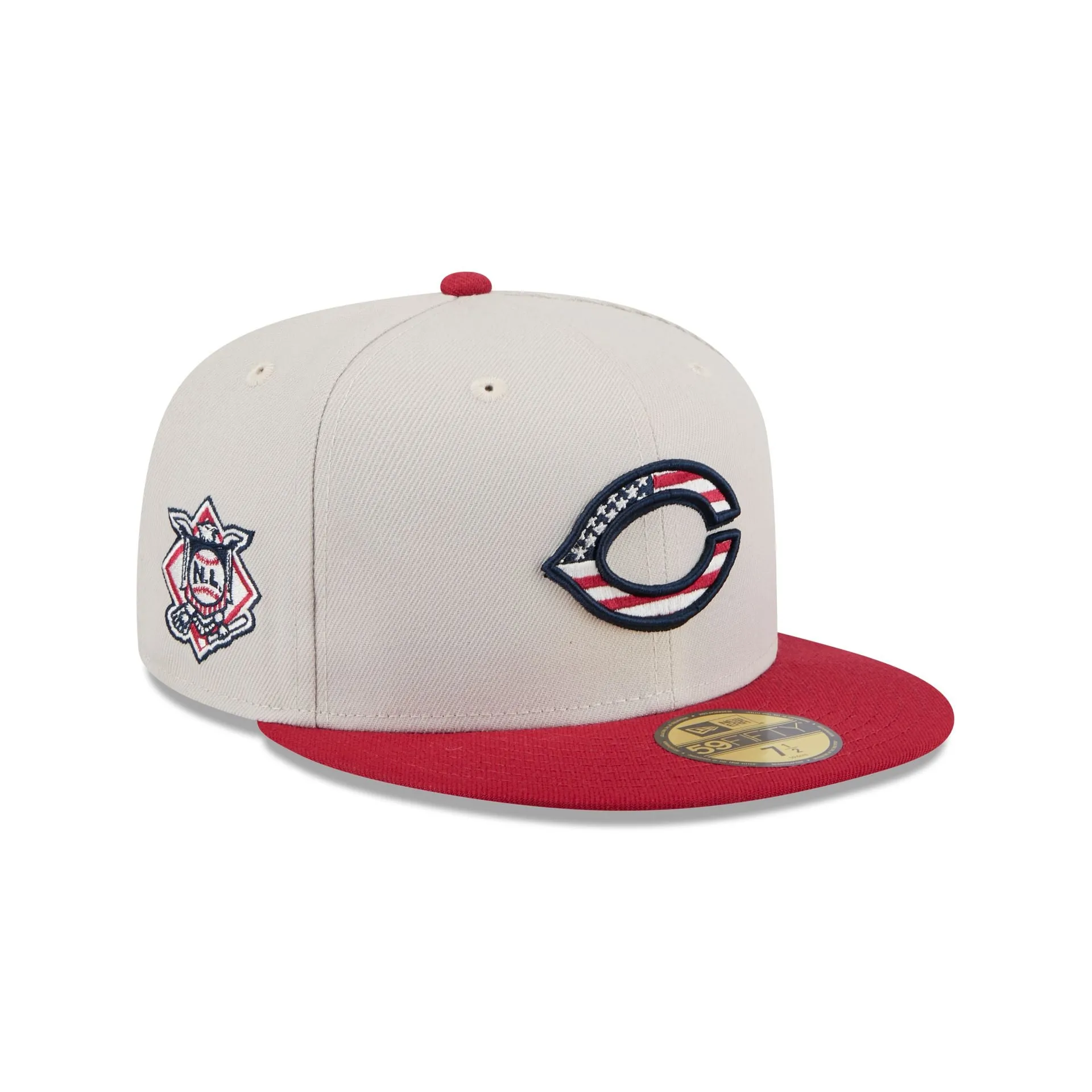 Cincinnati Reds Independence Day 2024 59FIFTY Fitted Hat sold by New Era