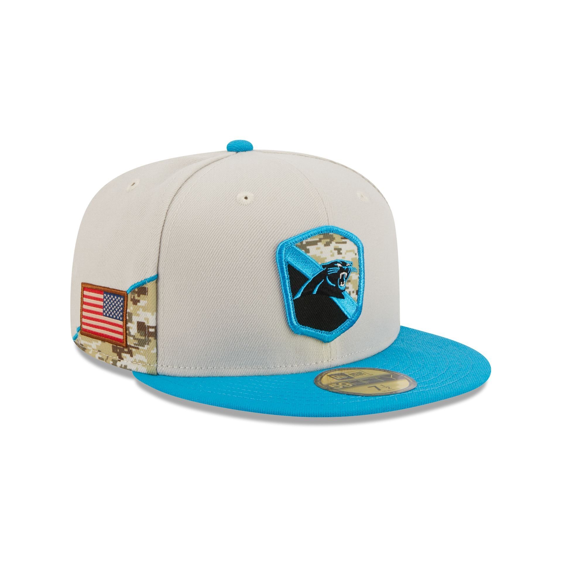 Carolina Panthers 2023 Salute to Service 59FIFTY Fitted Hat sold by New Era