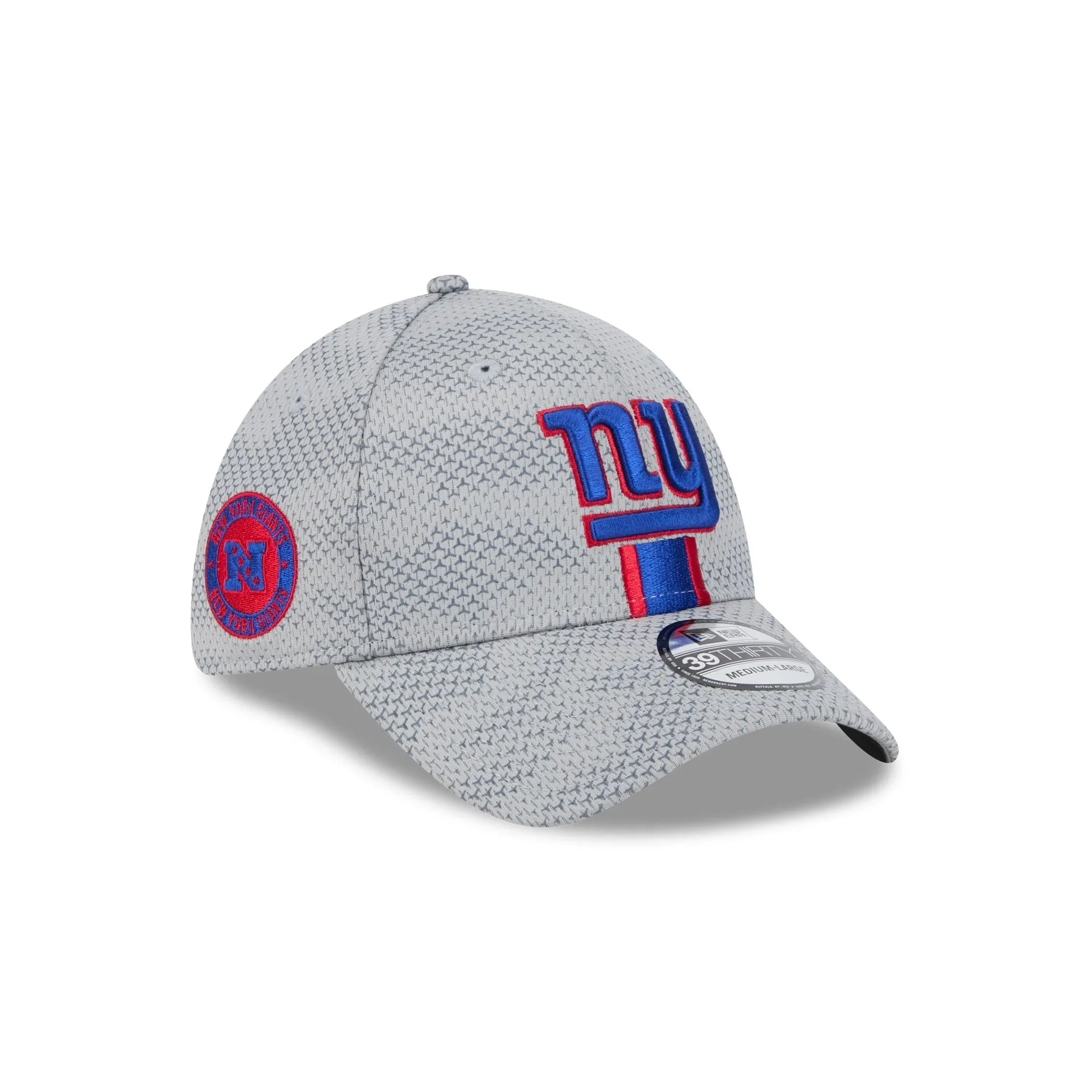 New York Giants 2024 Sideline Gray 39THIRTY Stretch Fit Hat sold by New Era