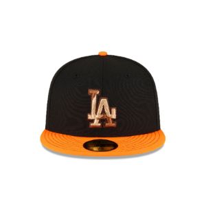Just Caps Orange Visor Los Angeles Dodgers 59FIFTY Fitted Hat sold by New Era
