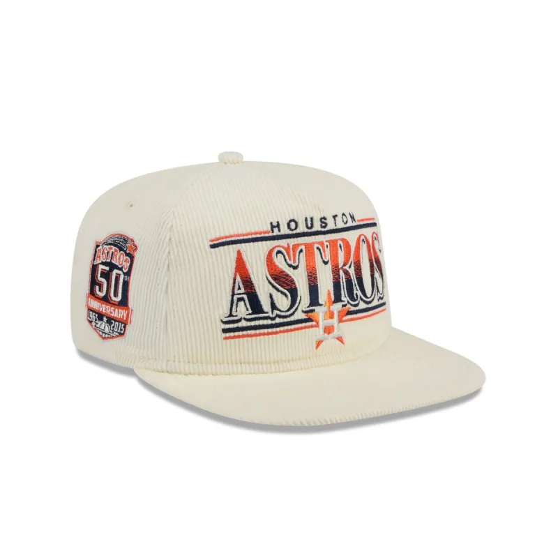 Houston Astros Throwback Corduroy Golfer Hat sold by New Era