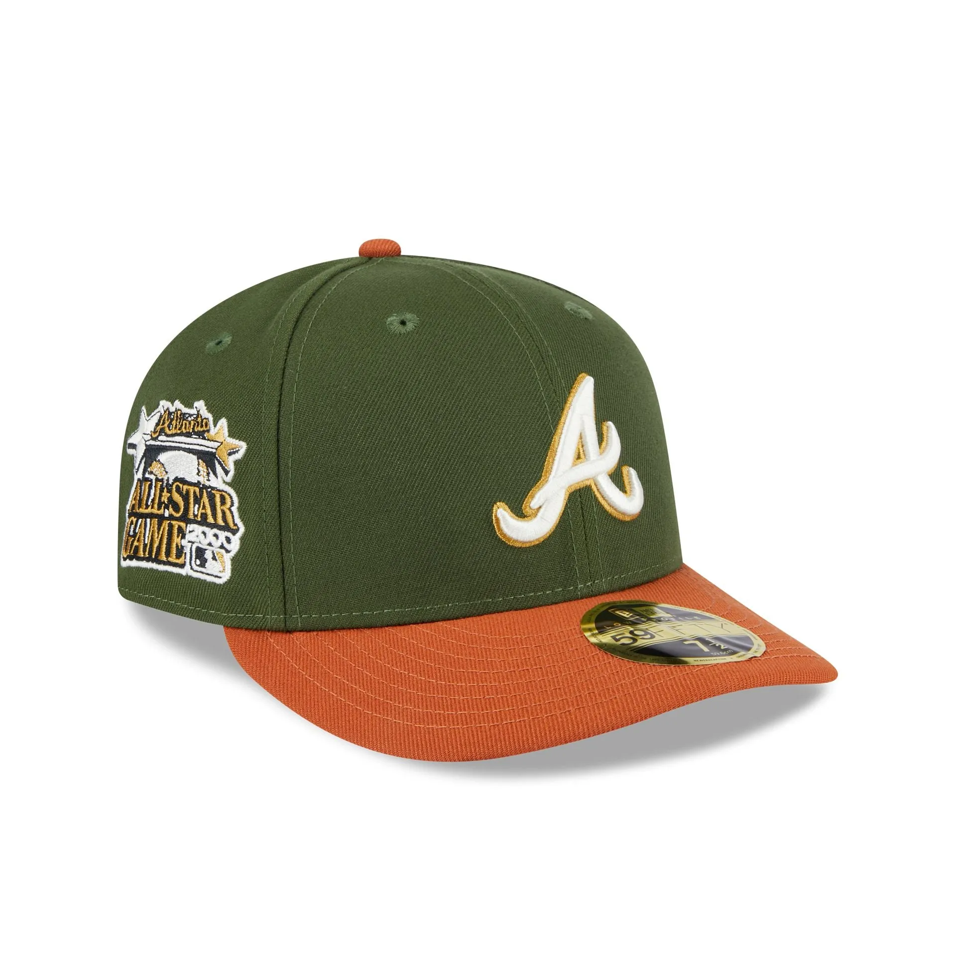 Atlanta Braves Scarlet Low Profile 59FIFTY Fitted Hat sold by New Era