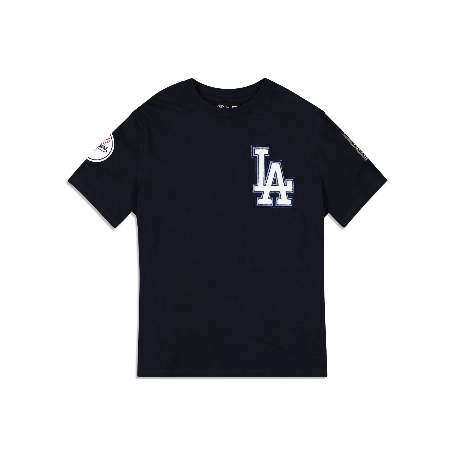 Los Angeles Dodgers Logo Select Color Flip Navy T-Shirt sold by New Era