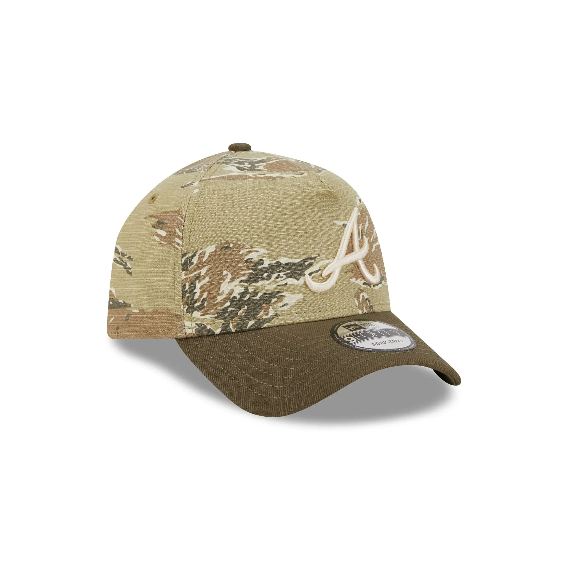 Atlanta Braves Tiger Camo 9FORTY A-Frame Snapback Hat sold by New Era product image thumbnail 3