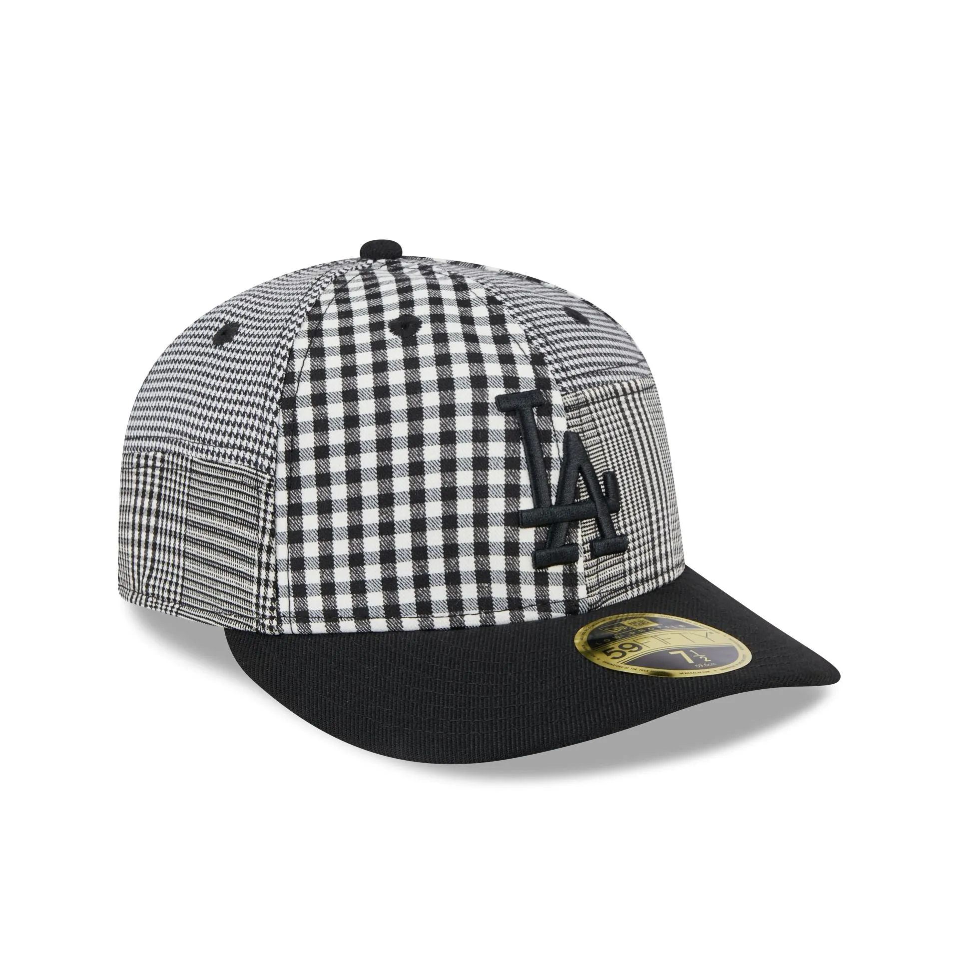 Los Angeles Dodgers Patch Plaid Low Profile 59FIFTY Fitted Hat sold by New Era product image thumbnail 3