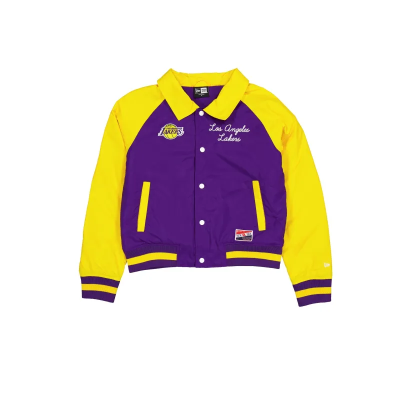 Los Angeles Lakers Throwback Women's Jacket sold by New Era