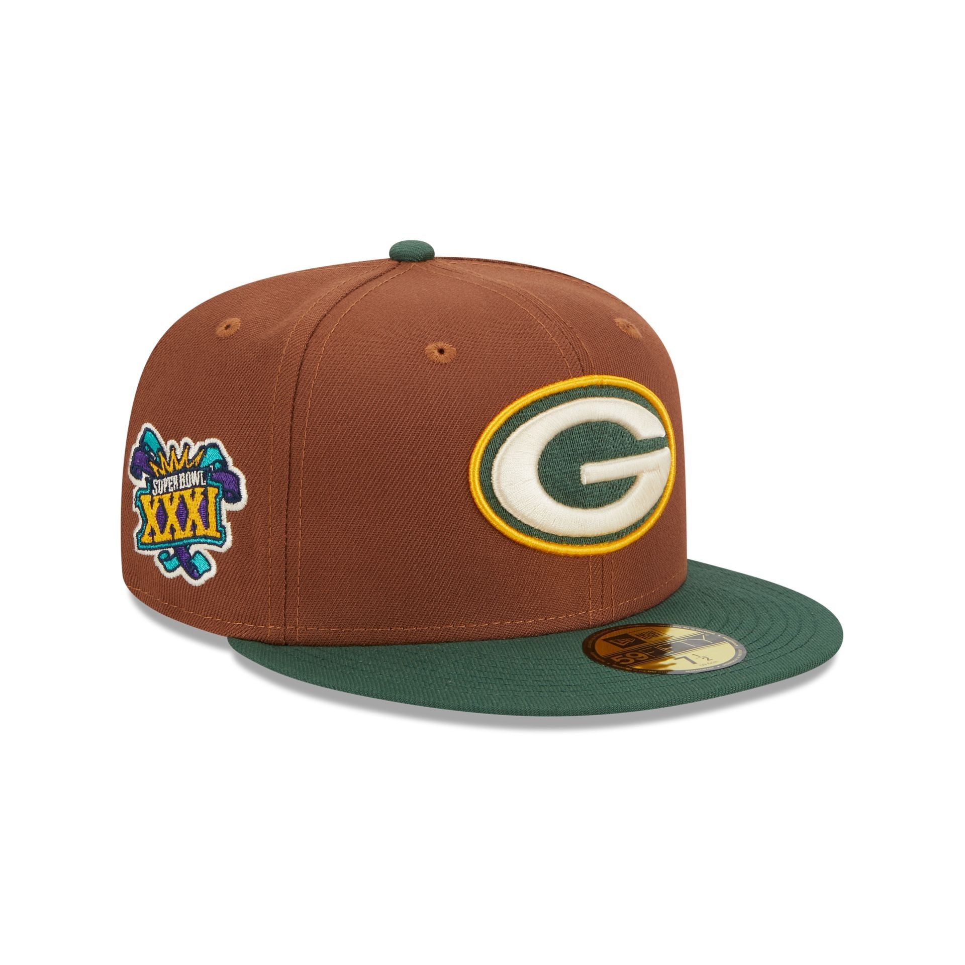Green Bay Packers Harvest 59FIFTY Fitted Hat sold by New Era