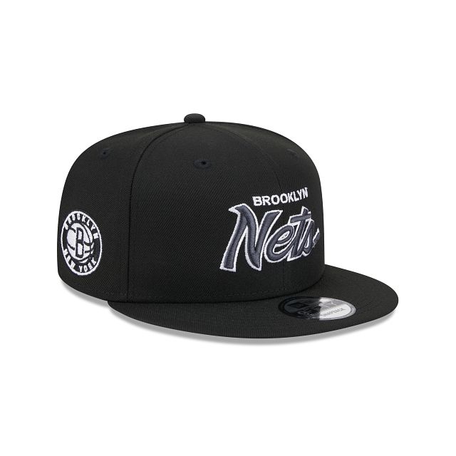 Brooklyn Nets Script 9FIFTY Snapback Hat sold by New Era