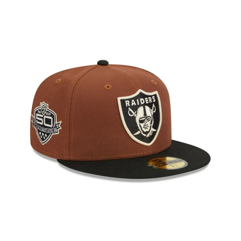 Las Vegas Raiders Harvest 59FIFTY Fitted Hat sold by New Era