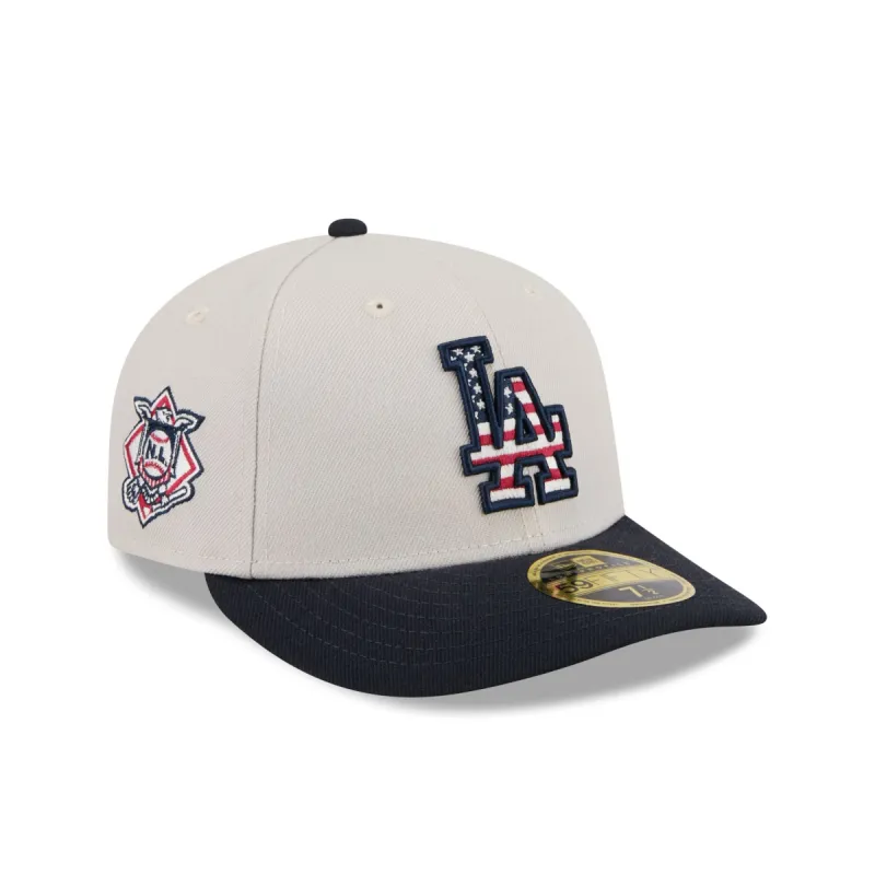 Los Angeles Dodgers Independence Day 2024 Low Profile 59FIFTY Fitted Hat sold by New Era