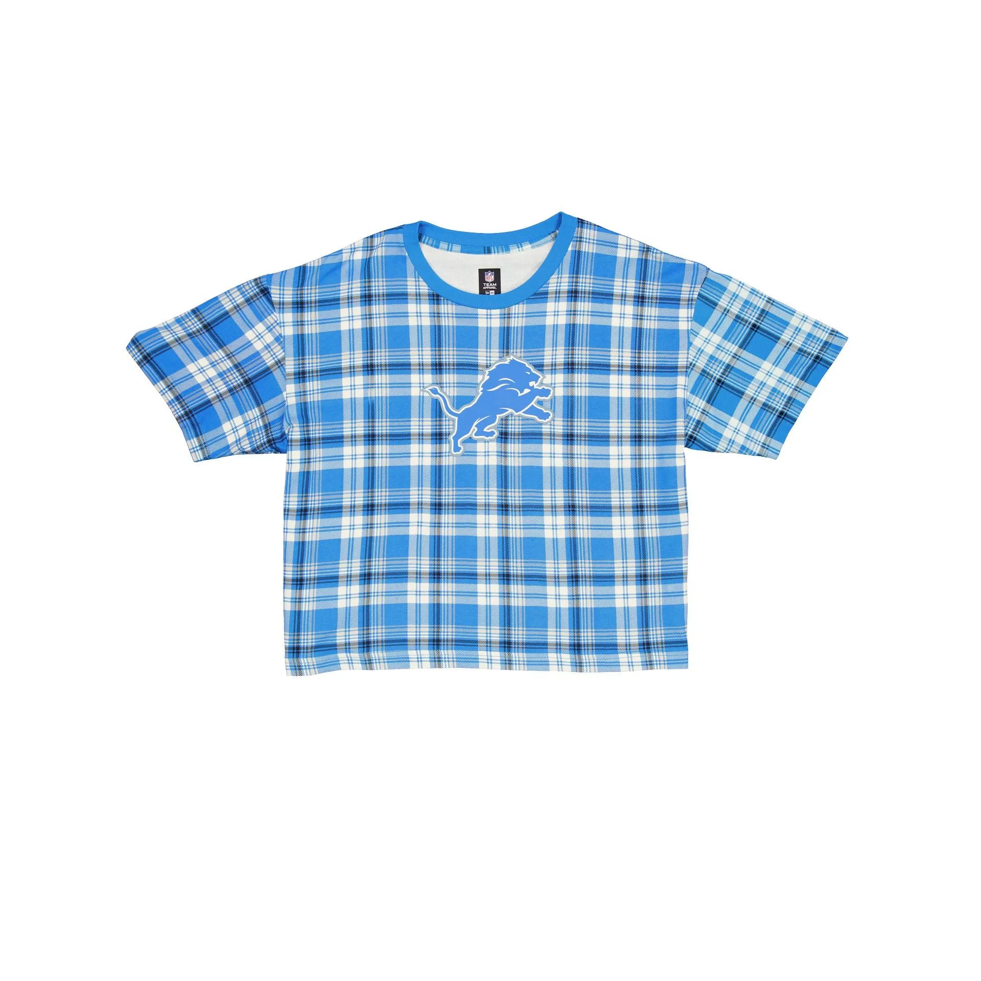 Detroit Lions 3rd Down Plaid Women's T-Shirt sold by New Era