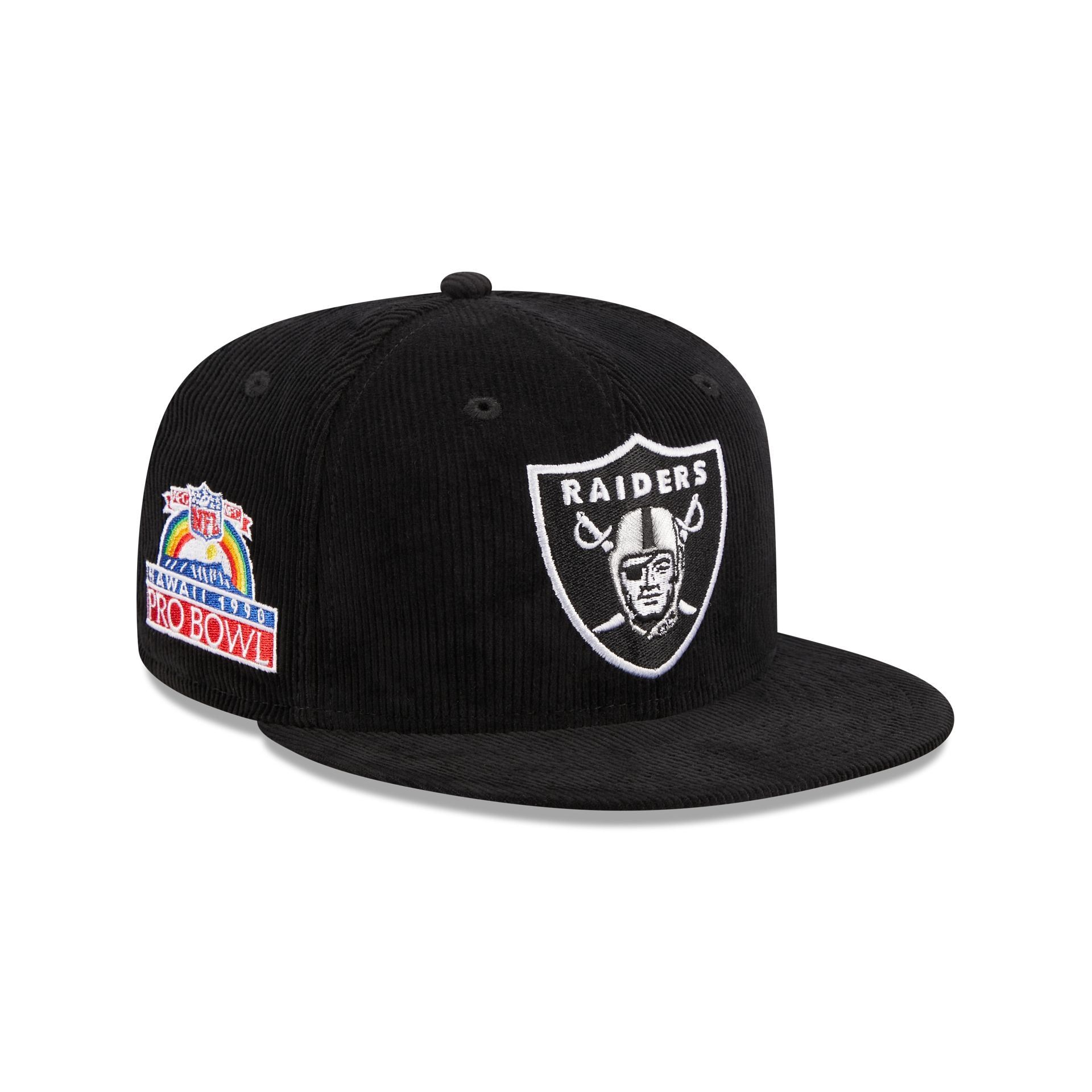Las Vegas Raiders Throwback Corduroy 59FIFTY Fitted Hat sold by New Era