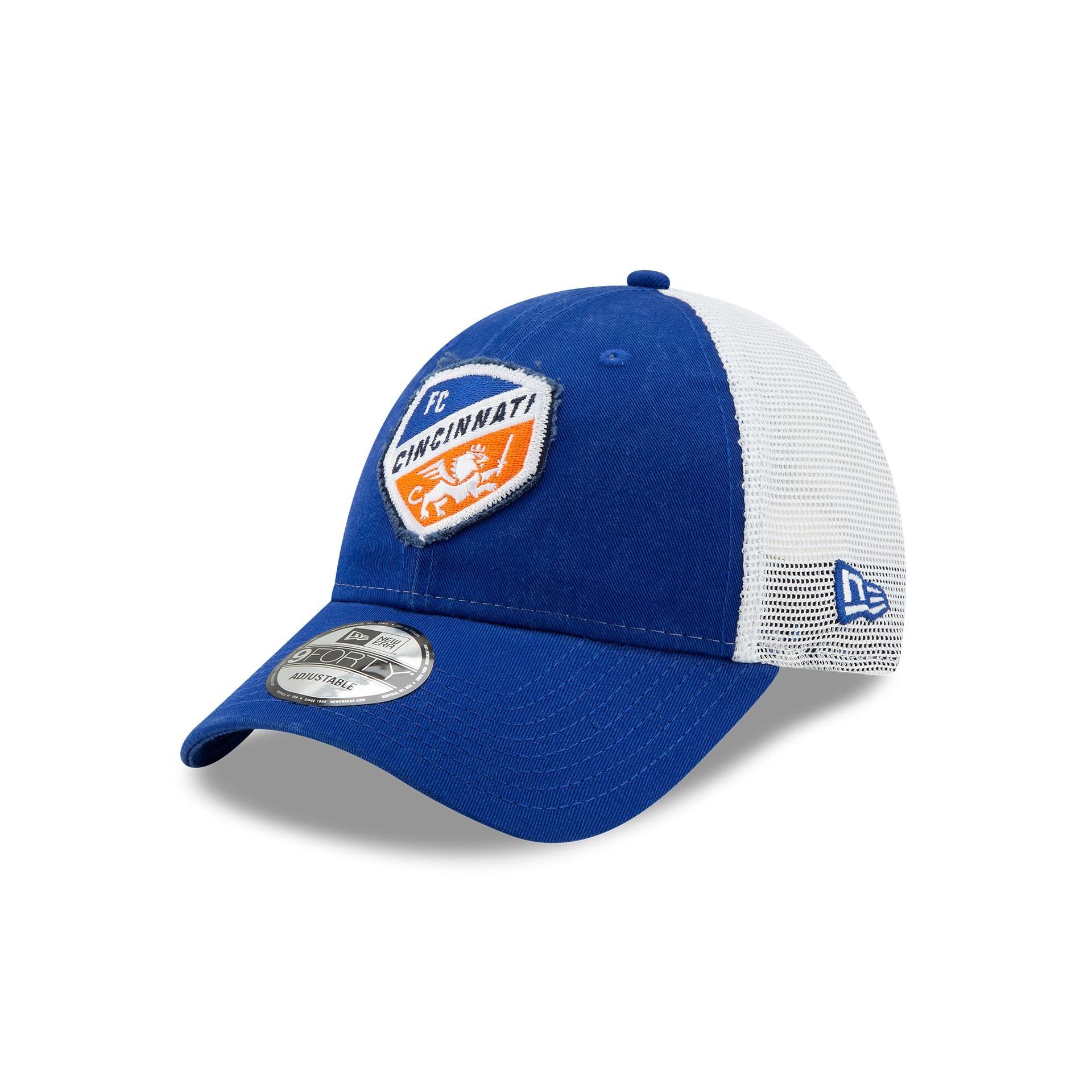 FC Cincinnati Blue 9FORTY Trucker Hat sold by New Era