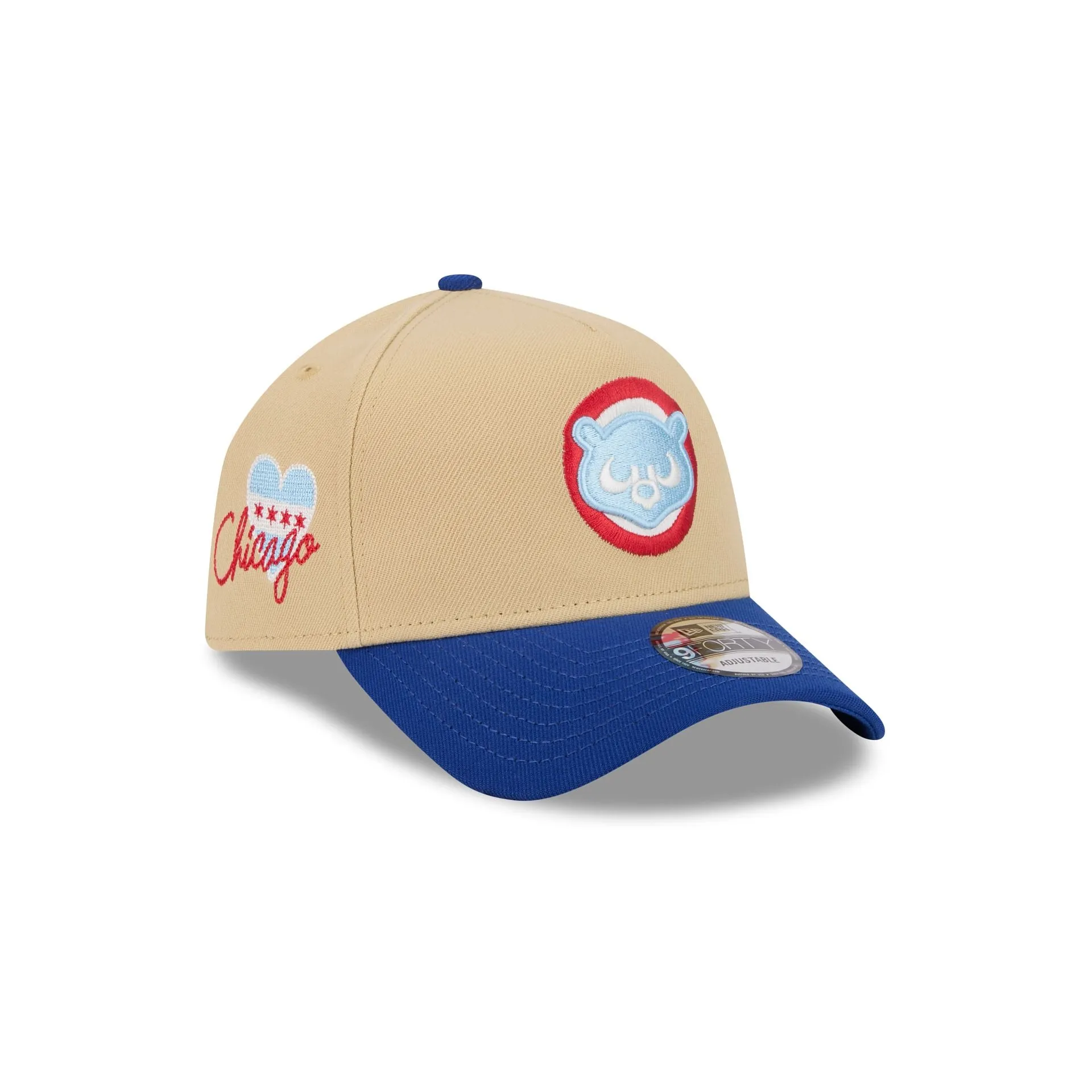 Chicago Cubs City Side Patch 9FORTY A-Frame Snapback Hat sold by New Era