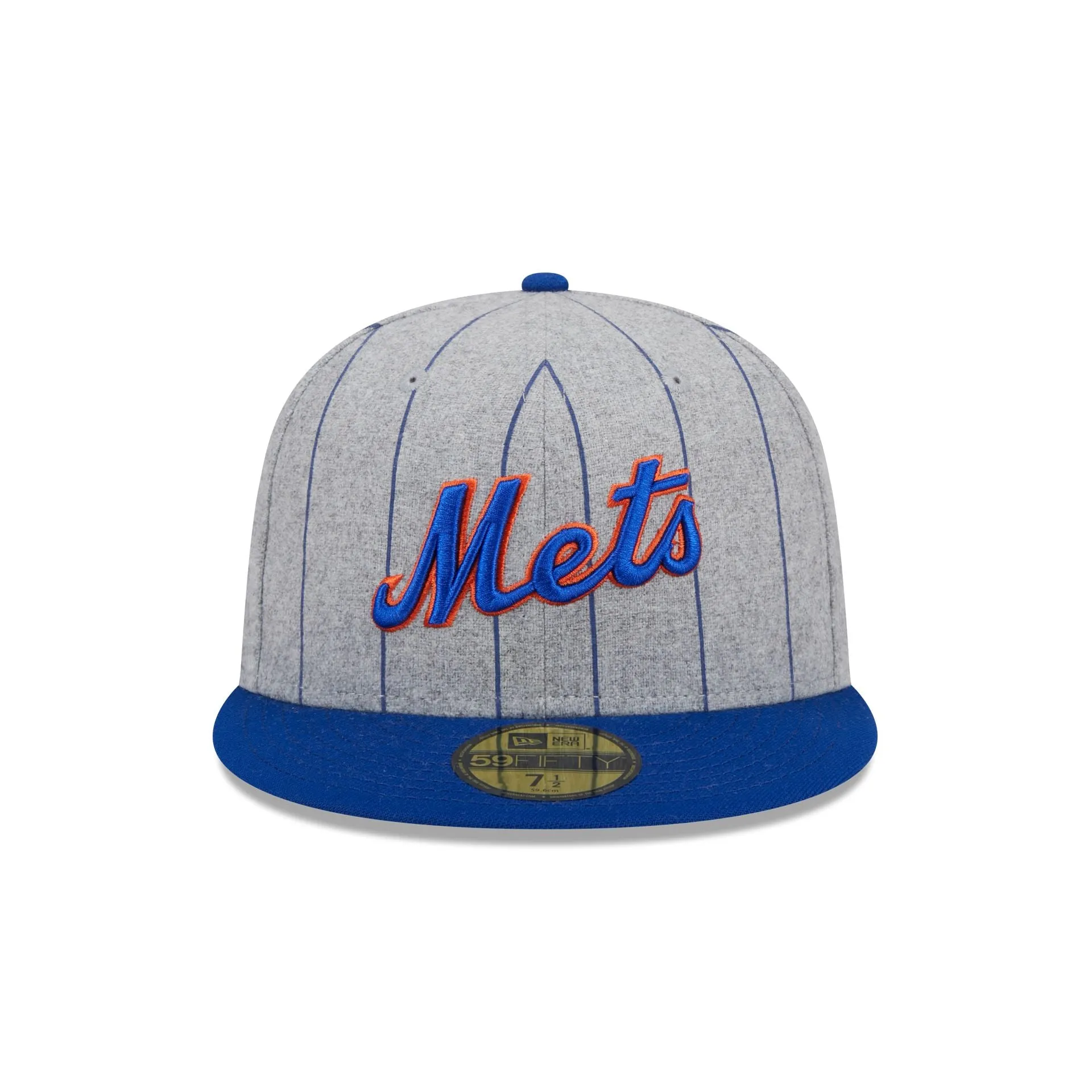 New York Mets Heather Pinstripe 59FIFTY Fitted Hat sold by New Era product image thumbnail 2