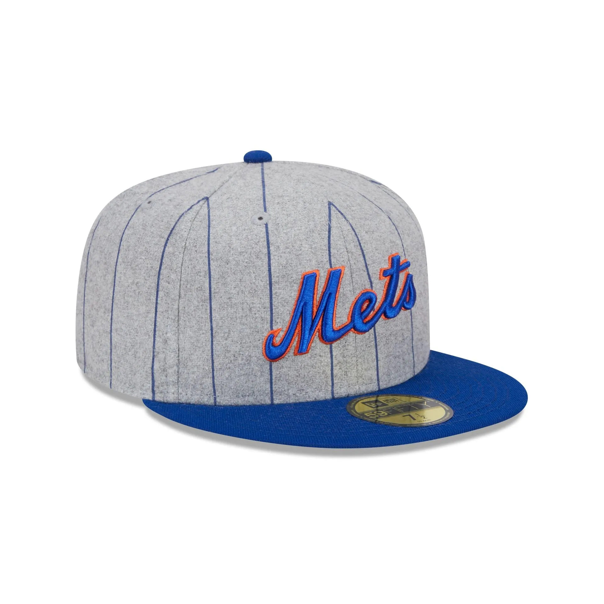 New York Mets Heather Pinstripe 59FIFTY Fitted Hat sold by New Era product image thumbnail 3