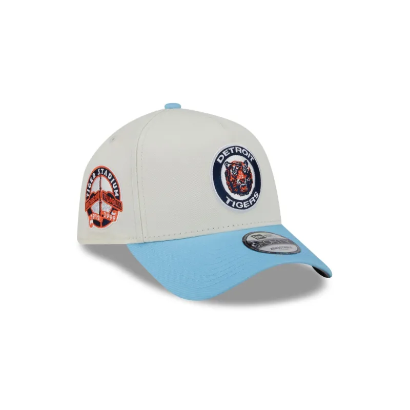 Detroit Tigers Chrome White 9FORTY A-Frame Snapback Hat sold by New Era