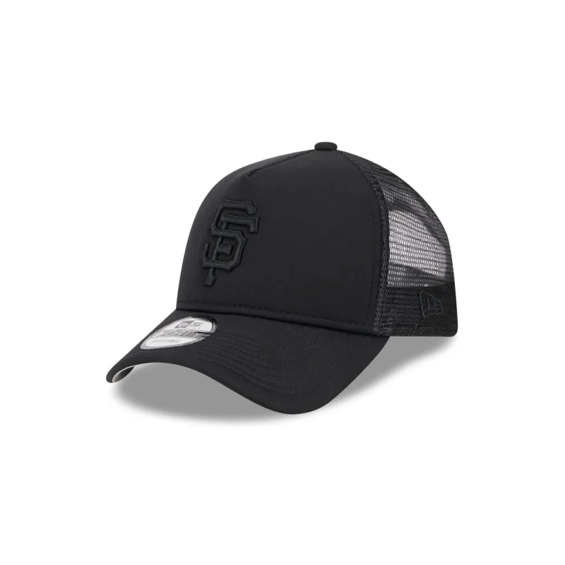 San Francisco Giants All Day Black 9FORTY A-Frame Trucker Hat sold by New Era