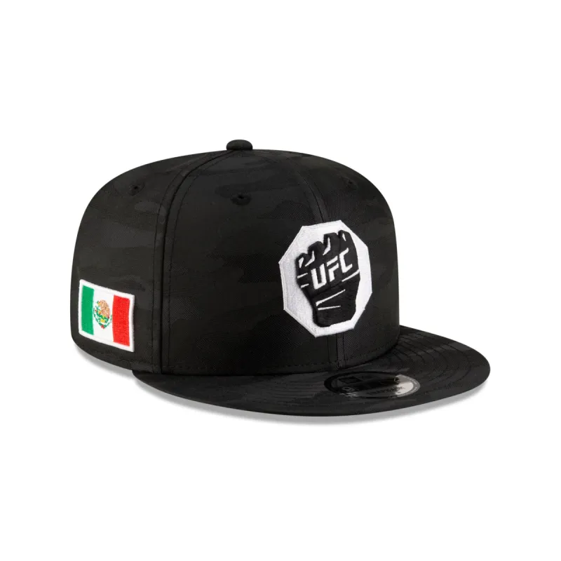 UFC Mexico Black Camo Glove 9FIFTY Snapback Hat sold by New Era