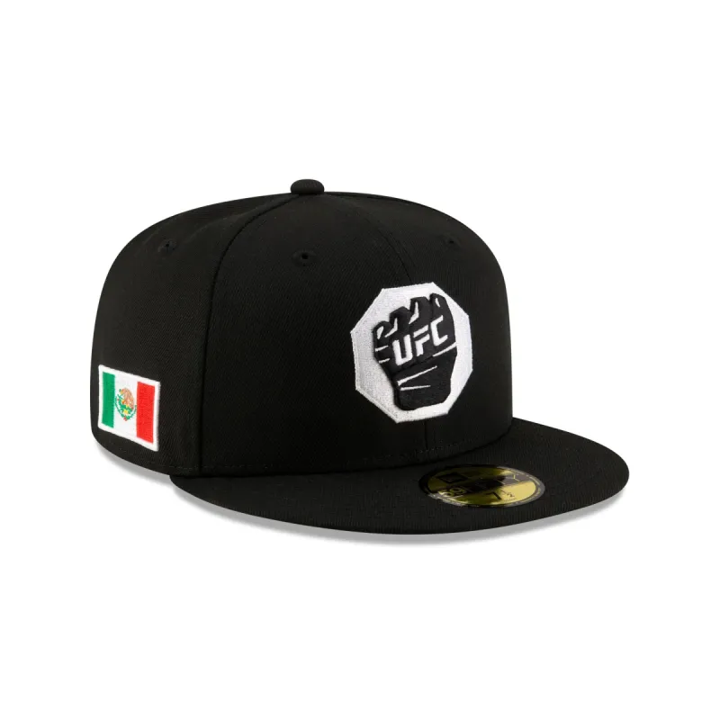 UFC Mexico Black Glove 59FIFTY Fitted Hat made by New Era