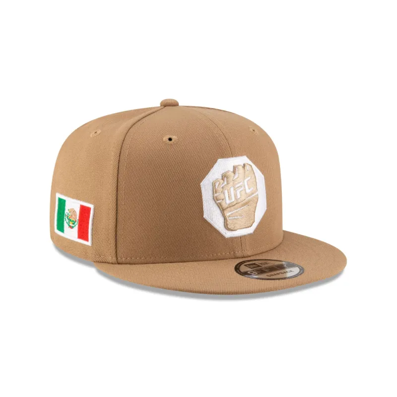 UFC Mexico Khaki Glove 9FIFTY Snapback Hat sold by New Era