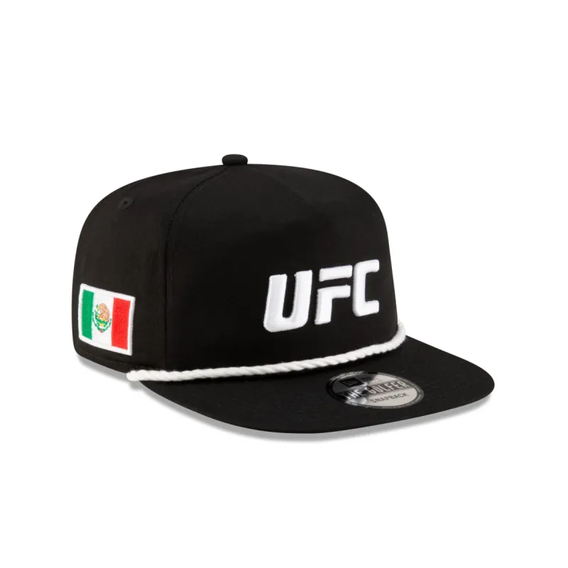UFC Mexico Black Golfer Snapback Hat sold by New Era
