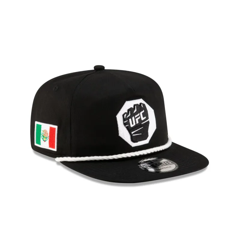 UFC Mexico Black Glove Golfer Snapback Hat sold by New Era