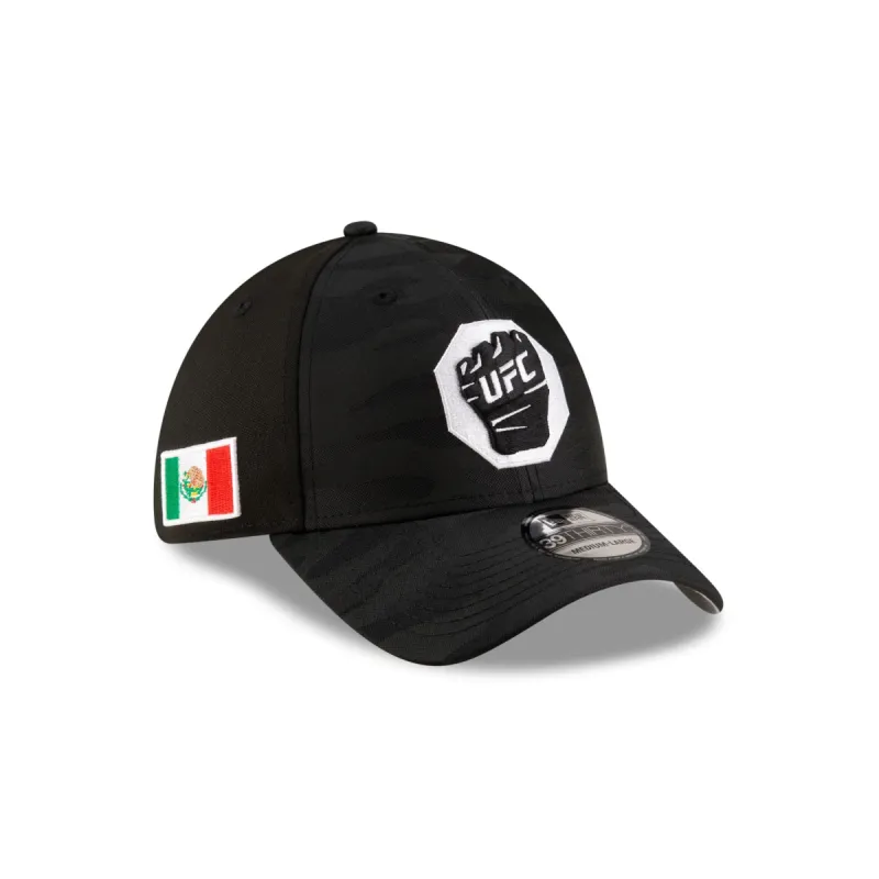 UFC Mexico Black Camo 39THIRTY Stretch Fit Hat made by New Era