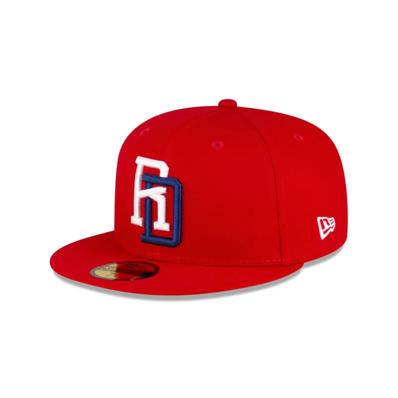 Dominican Republic Scarlet 59FIFTY Fitted Hat sold by New Era