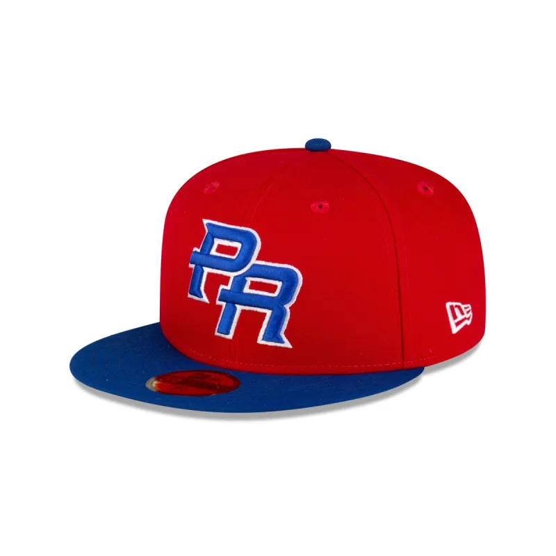 Puerto Rico Scarlet 59FIFTY Fitted Hat sold by New Era