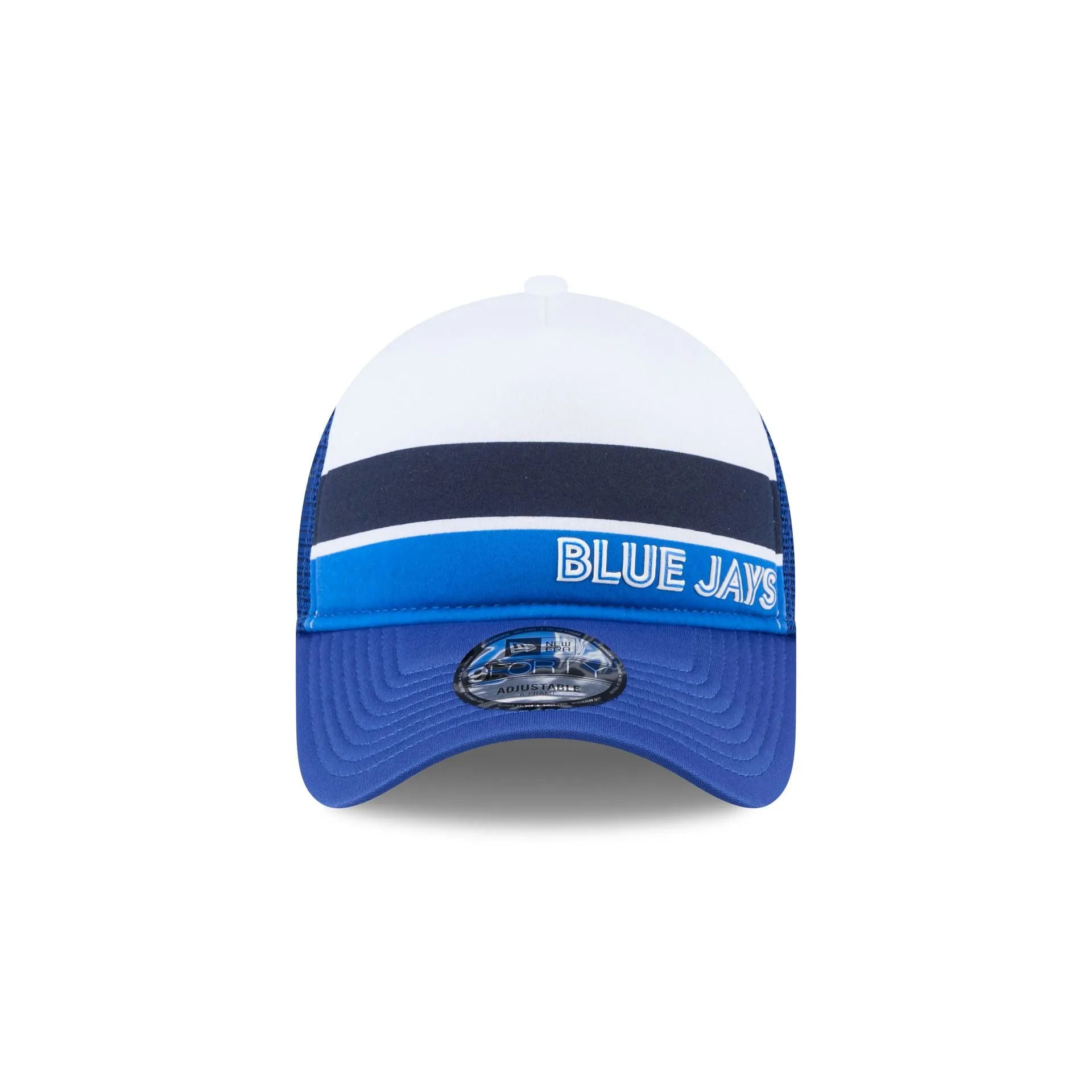 Toronto Blue Jays Color Block 9FORTY A-Frame Trucker Snapback Hat sold by New Era product image thumbnail 2