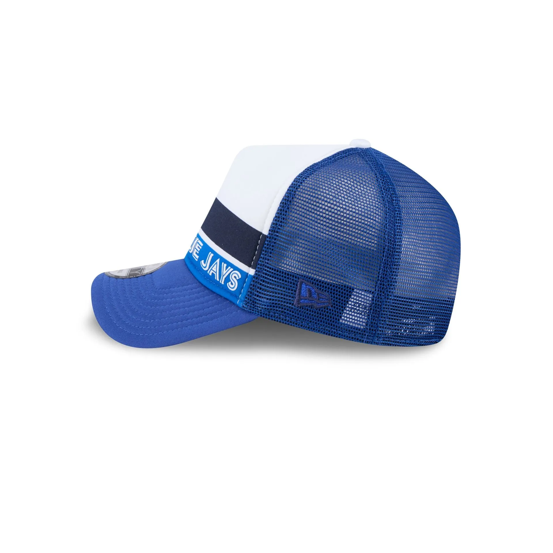 Toronto Blue Jays Color Block 9FORTY A-Frame Trucker Snapback Hat sold by New Era product image thumbnail 4