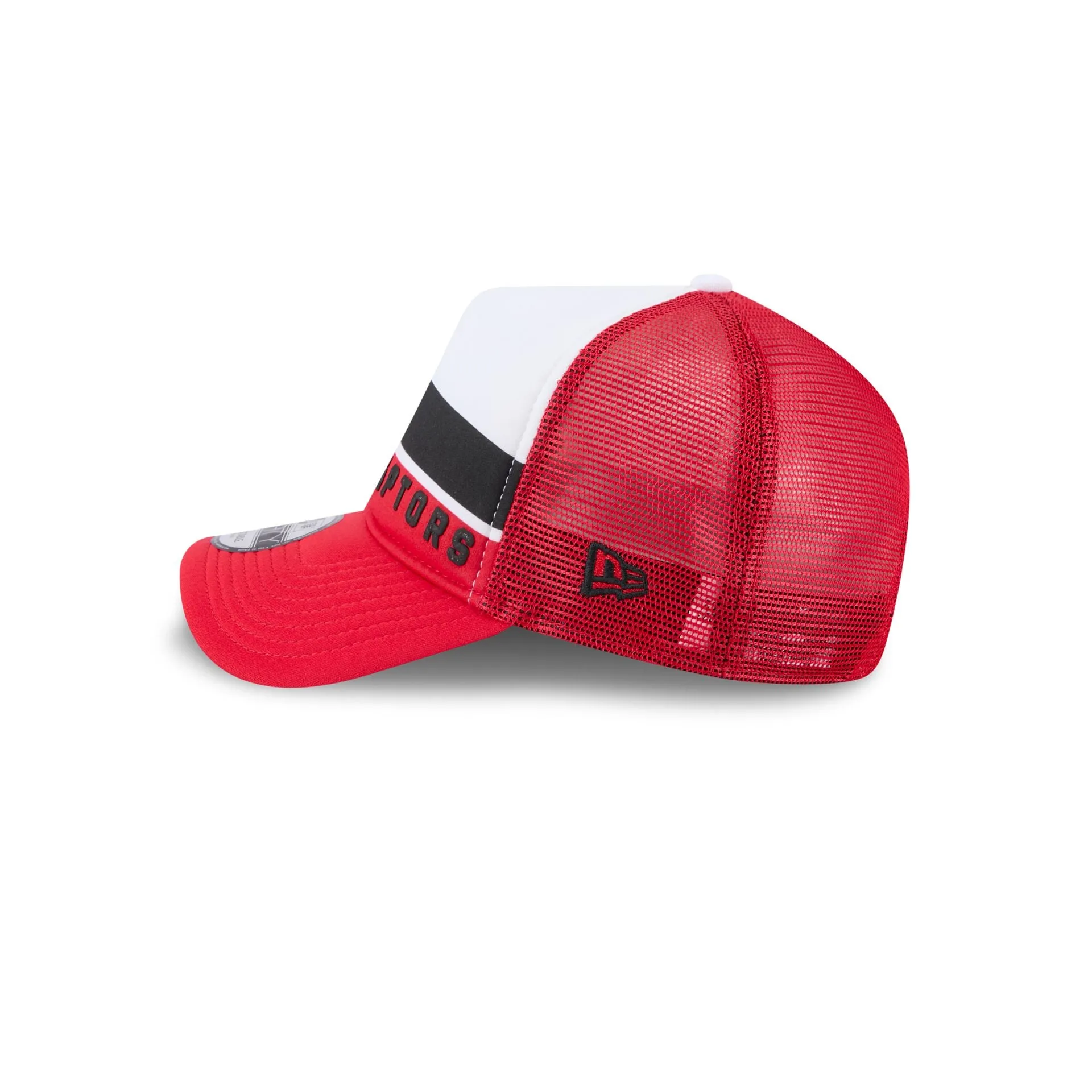 Toronto Raptors Color Block 9FORTY A-Frame Trucker Snapback Hat sold by New Era product image thumbnail 4