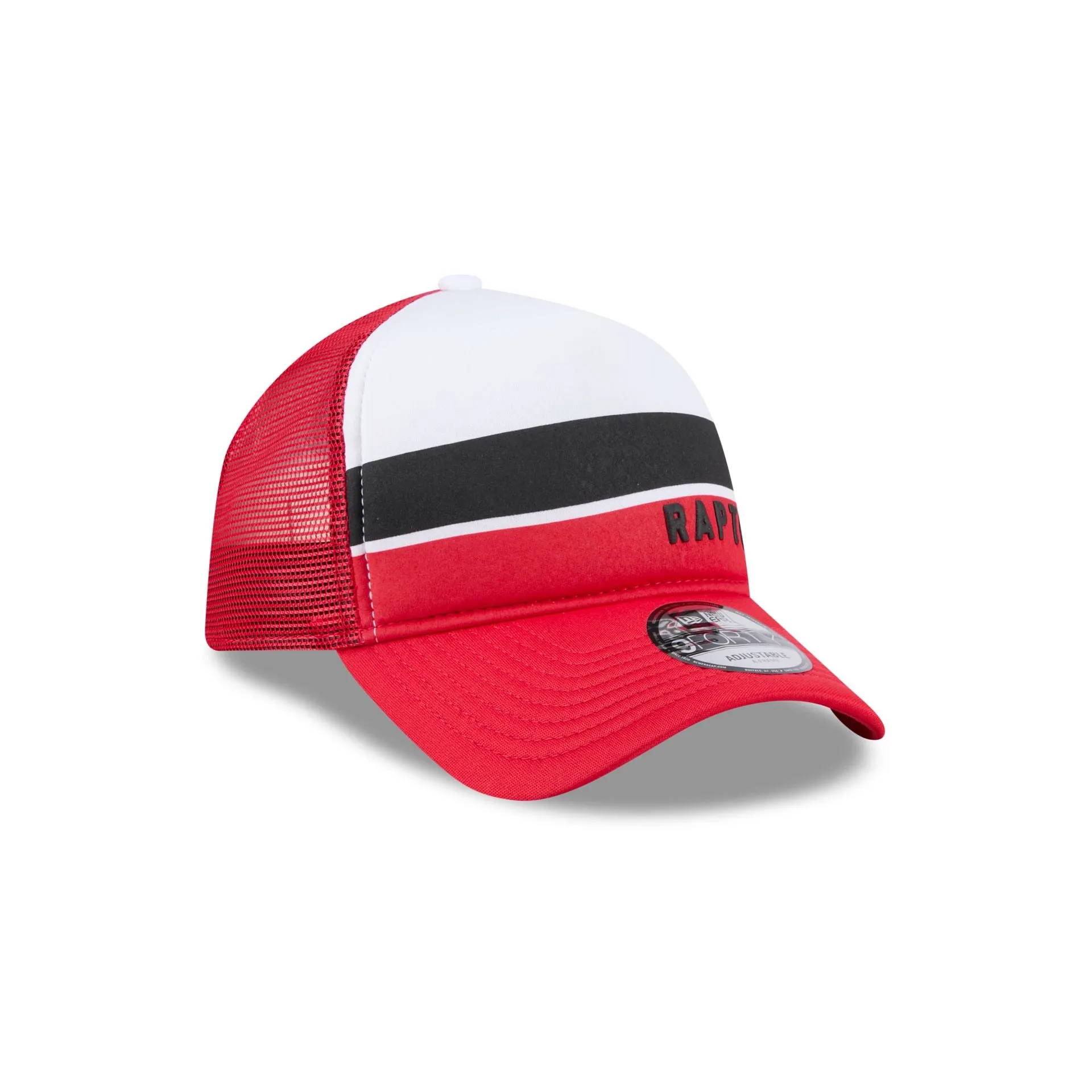 Toronto Raptors Color Block 9FORTY A-Frame Trucker Snapback Hat sold by New Era product image thumbnail 3