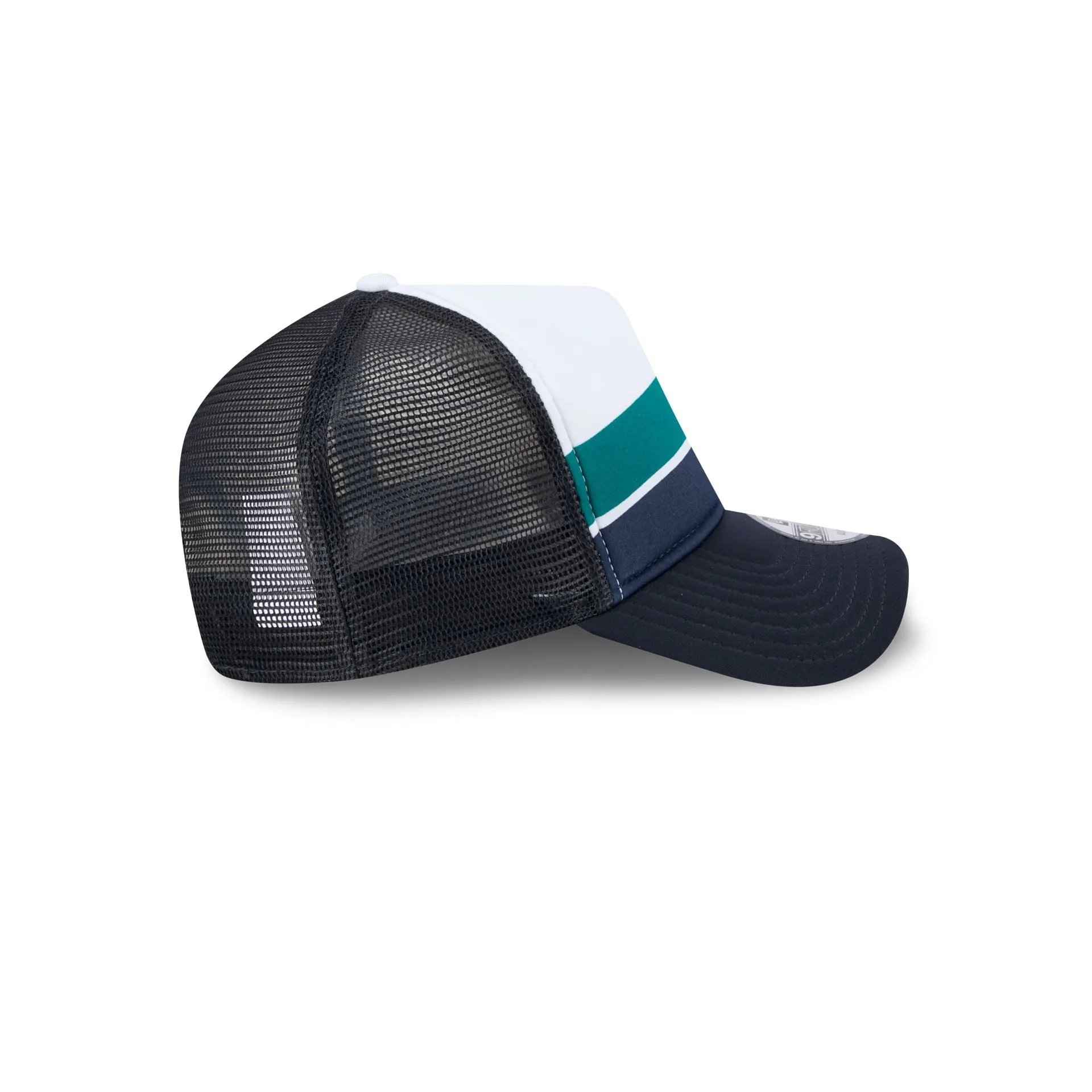 Seattle Mariners Color Block 9FORTY A-Frame Trucker Snapback Hat sold by New Era product image thumbnail 5