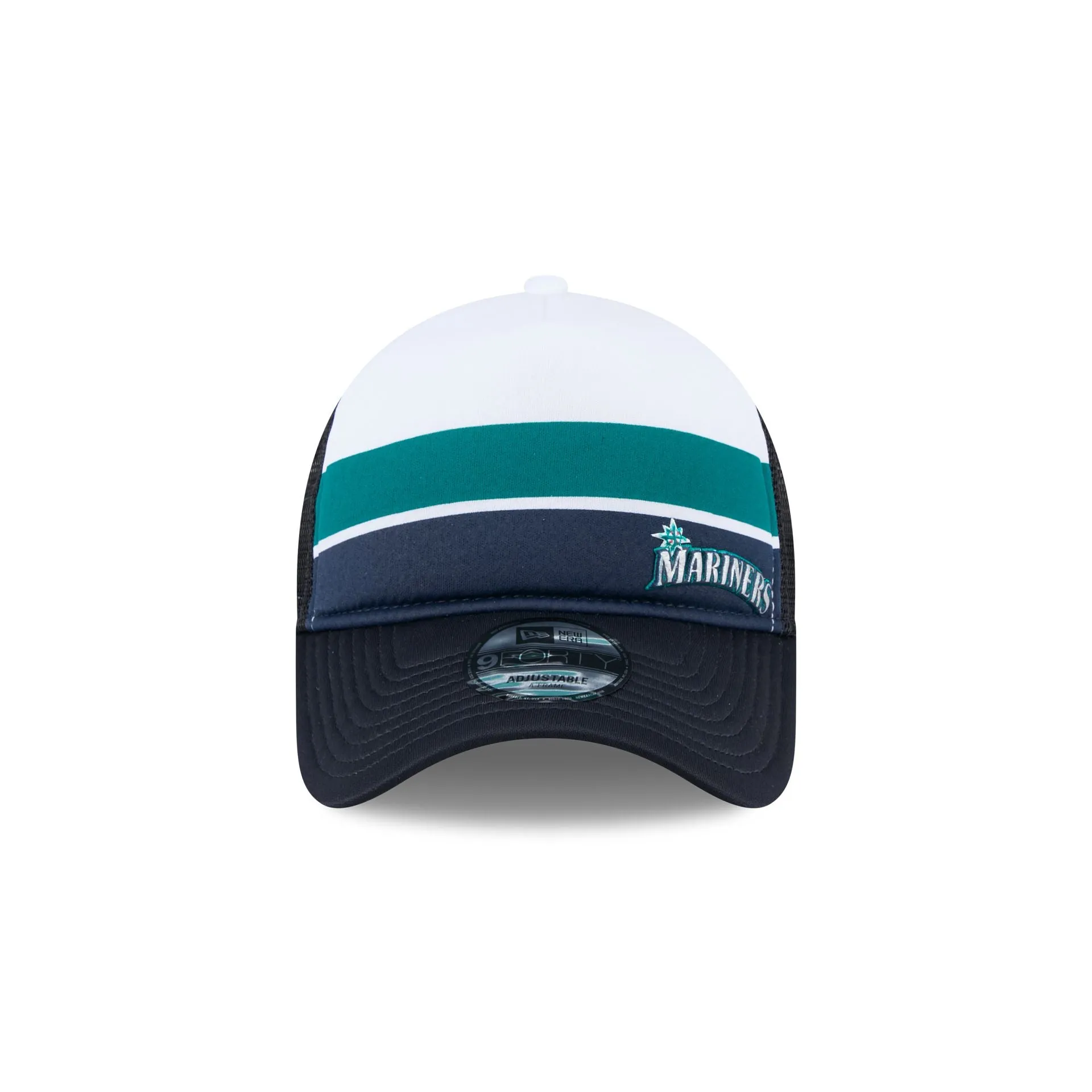 Seattle Mariners Color Block 9FORTY A-Frame Trucker Snapback Hat sold by New Era product image thumbnail 2